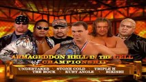 Triple H Vs The Rock Vs Stone Cold Steve Austin Vs Undertaker Vs Kurt Angle Vs Rikishi 6 Man Hell In A Cell Match Armageddon 2000 10/12/00