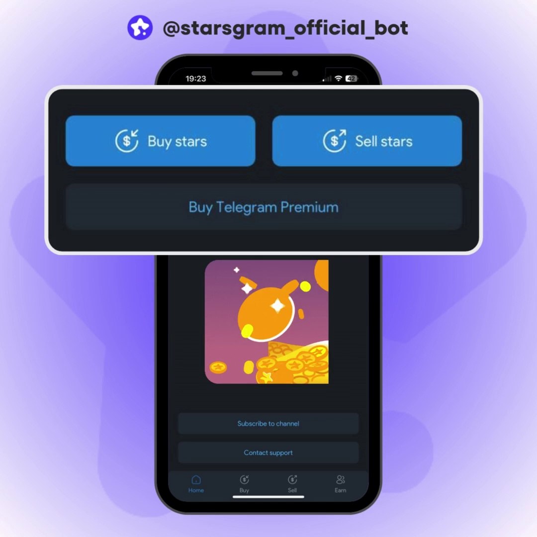 Starsgram - New App | Buy & Withdraw your Telegram Stars
