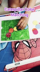 Fun playlearn|Caterpillar Color Matching|Kids homemade Activity