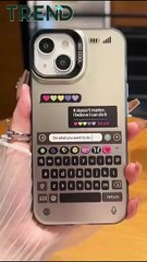 Transparent iPhone case in the shape of a WhatsApp chat