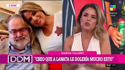 Marina Calabró se quebró al aire al hablar de la muerte de Jorge Lanata