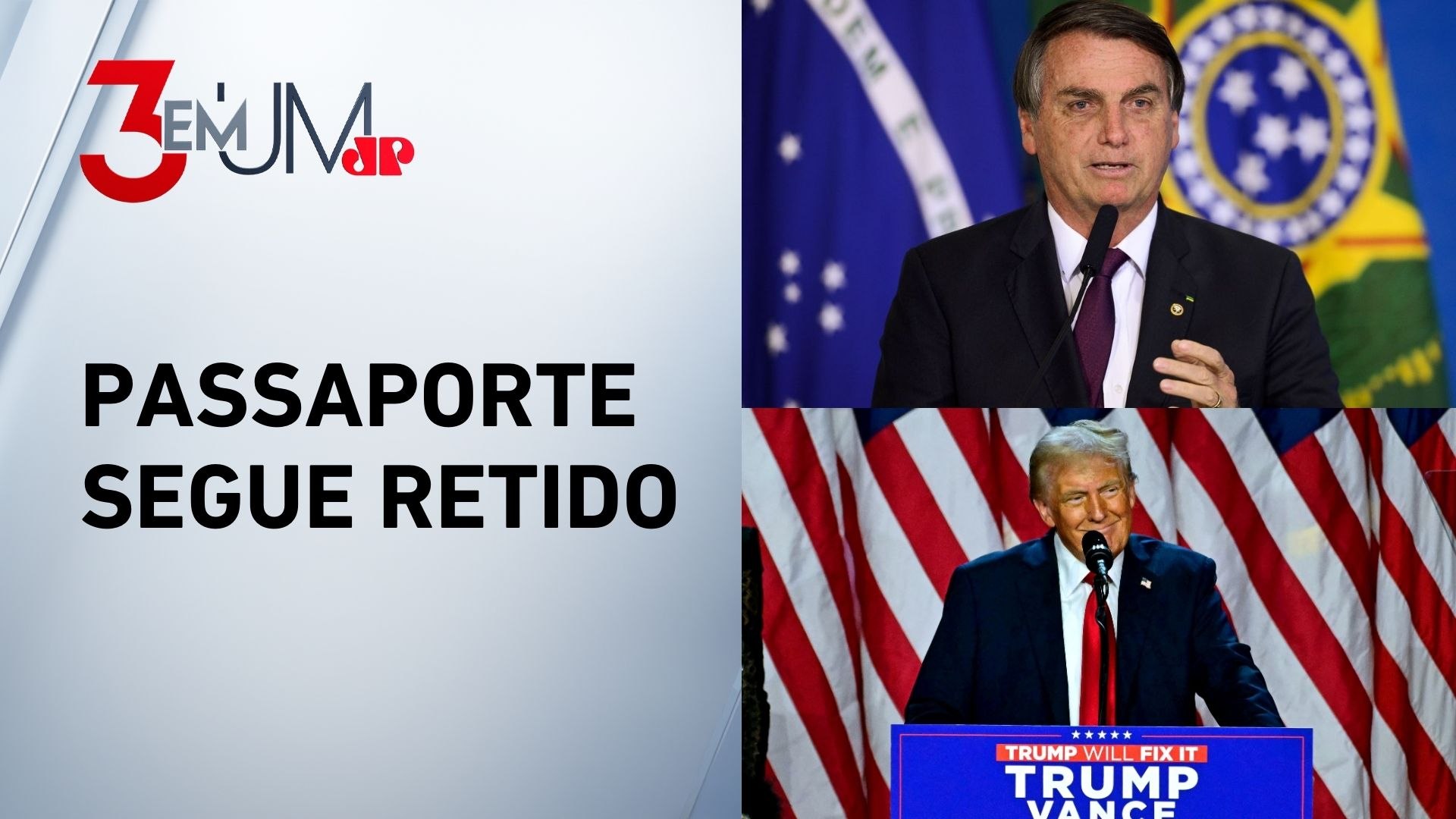 STF nega pedido de Bolsonaro para ir à posse de Trump nos EUA