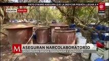 Marinos aseguran narcolaboratorio y cristal en Culiacán