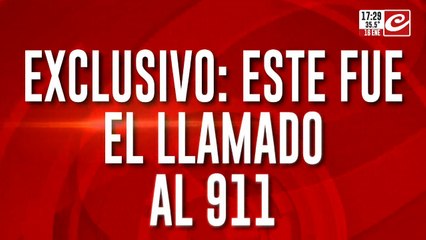 Exclusivo: este fue el llamado al 911 de la novia del asesino