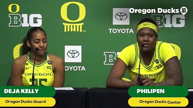 Oregon Ducks Center Philipena Kyei Discusses Her Performance vs Purdue