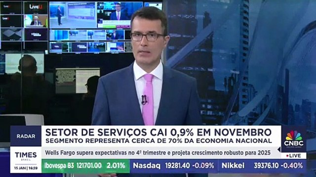 Segundo dados do IBGE, setor de serviços cai 0,9% em novembro; veja detalhes
