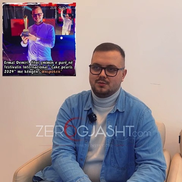 Intervsitë ekskluzive me këngëtarin gjilanas, Ermal Demiri, fitues i shumë çmimeve ndërkombëtare, tash pretendent për ta përfaqësuar San Marinon në Eurovision me këngën “Moonlight”