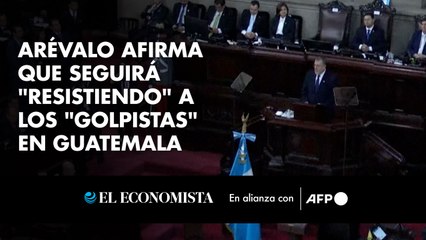 Arévalo afirma que seguirá "resistiendo" a los "golpistas" en Guatemala