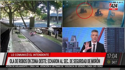 🔴OLA DE ROBOS EN ZONA OESTE: EL INTENTENDE DE MORÓN REMOVIÓ AL SECRETARIO DE SEGURIDAD DEL MUNICIPIO