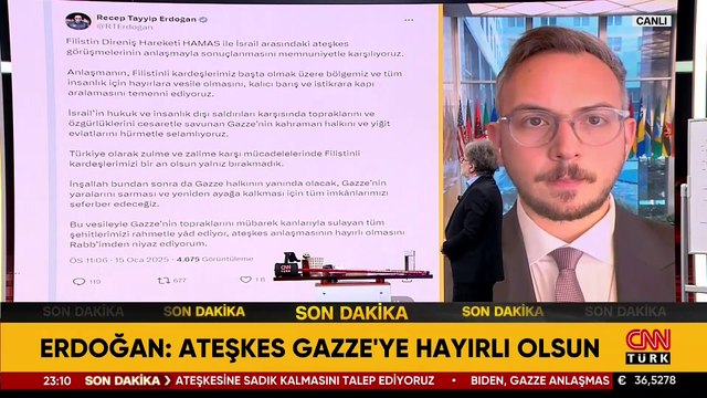 Cumhurbaşkanı Erdoğan'dan ateşkes açıklaması: Memnuniyetle karşılıyoruz