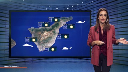 La previsión del tiempo en Canarias para el 16 de enero de 2025, en Atlántico Televisión.