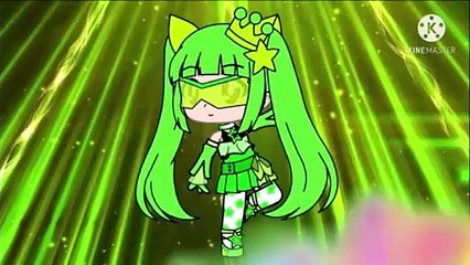 magical girl transformation [green_light blue]