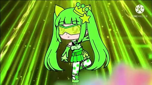 magical girl transformation [green_light blue]