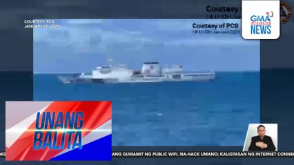 Monster ship ng China Coast Guard na malapit pa rin sa Zambales, nag-radio challenge sa BRP Gabriela Silang | Unang Balita