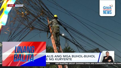 Meralco, inaalis ang mga buhol-buhol na mga kable ng kuryente | Unang Balita
