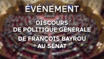 Discours de politique générale de François Bayrou au Sénat