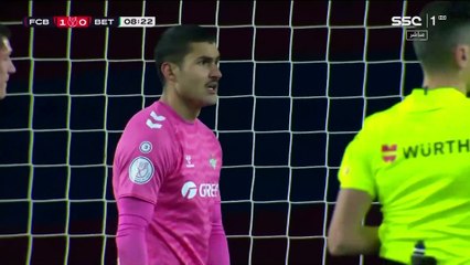 الشوط الاول مباراة برشلونة و بتيس