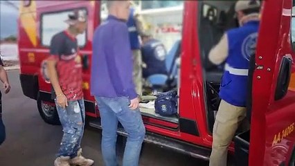 Acidente violento deixa motociclista ferido no Santo Onofre