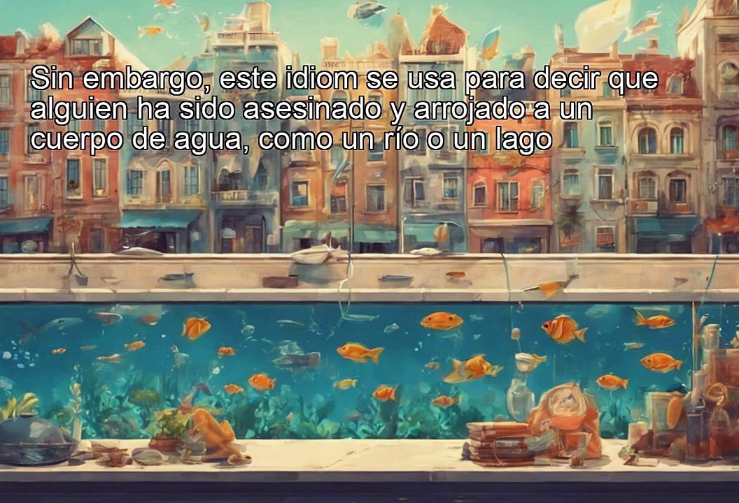 Idioms - sleep with the fishes