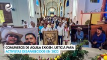 Comuneros de Aquila exigen justicia para activistas desaparecidos en 2023