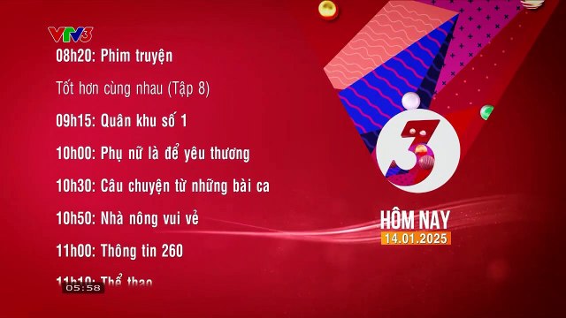 VTV3 | Today program introduction, Sports heartbeat program opening | Tuesday, 14 January 2025