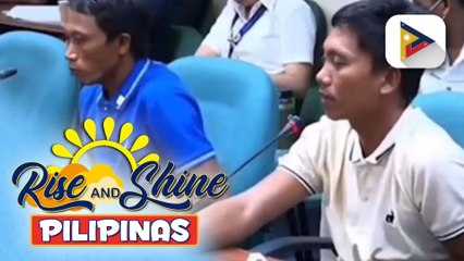 Ilang mangingisdang nakadiskubre ng drone sa Masbate, humarap sa pagdinig ng Senado
