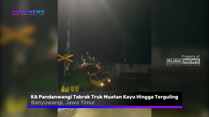 KA Pandanwangi Tabrak Truk Muatan Kayu Hingga Terguling, Ini Penyebabnya