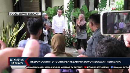 Respon Jokowi Dituding Penyebab Prabowo-Megawati Renggang