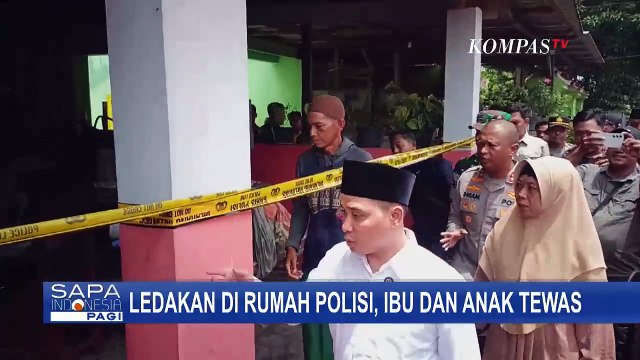 Ledakan di Rumah Polisi Mojokerto, Ibu dan Anak Tewas