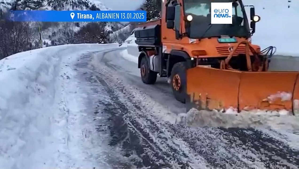 Wintereinbruch in Südeuropa: Starker Schneefall sorgt für Chaos