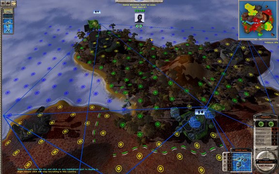 Massive Assault Network 2 (TBS): map Treasure Island, playing on Linux (Lutris, Wine, Conty): Defeat