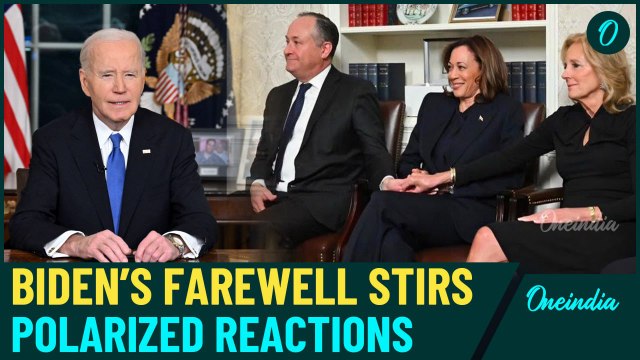 Biden's Oval Office Farewell Speech Sparks Division: Praised By Democrats, Panned By Gop