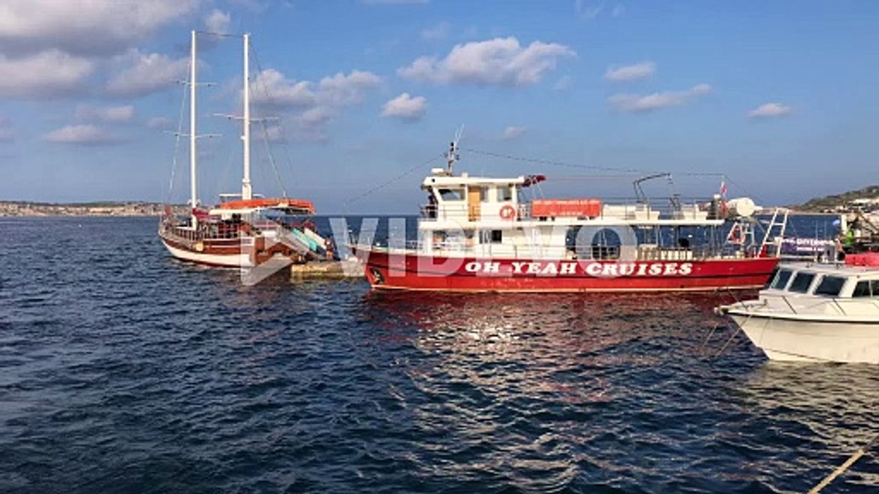 luxury yacht sail boat moored in malta Mediterranean Sea1