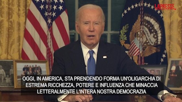 Usa, Biden: «Un'oligarchia di ricchi minaccia la nostra democrazia»