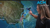 Rain areas and damaging winds developing for NSW coast