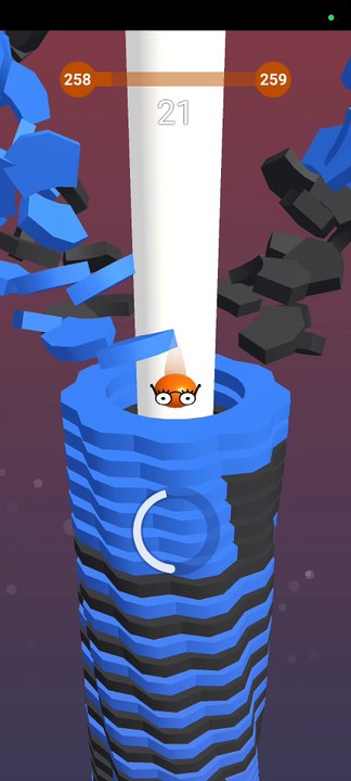 Stack Ball Gameplay - Level 258 || iOS and Android Ball Stack Gaming