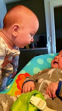 Cute twins talking and laughing 🤣🏻 #babysounds #moments #babyoftiktok #funnybaby #funnyvideos #funny #cutebaby #cute #baby #kids #laugh #livewallpaper #babylove #fyp #foryou #cutebaby #viral_video_tiktok #twins #toddlersoftiktok