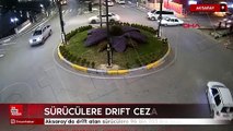 Aksaray'da drift atan sürücülere 96 bin 702 lira ceza