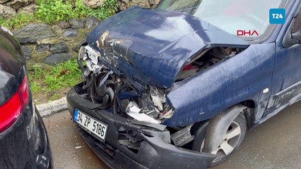 7 araca çarpan kamyonetin şoförü kazadan sonra kaçtı