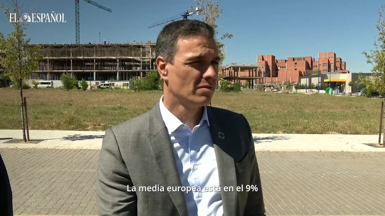 Vídeo | Pedro Sánchez y el entonces alcalde de Leganés, Santiago Llorente, visitan en abril de 2023 las obras de viviendas públicas adjudicadas al constructor de la 'trama Koldo'