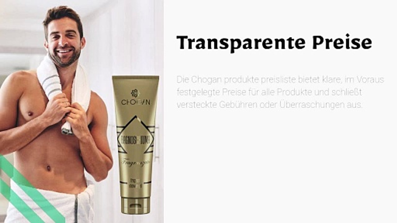Chogan Preisliste