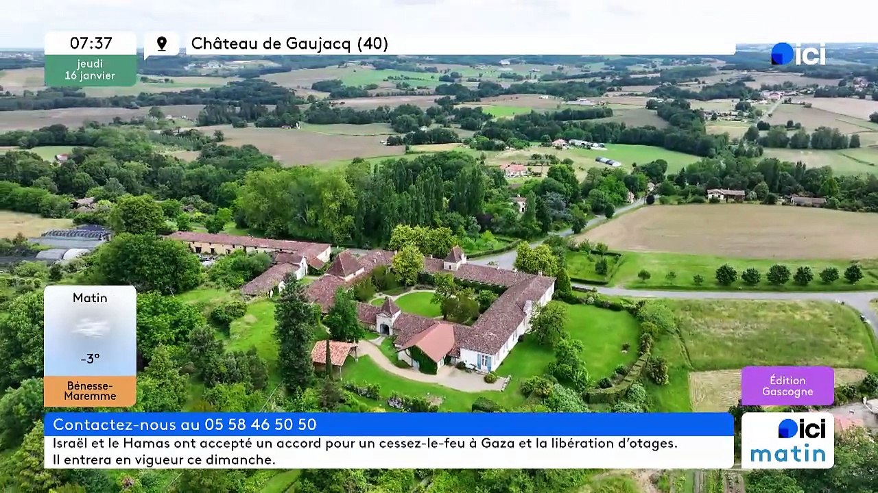 16/01/2025 - ici matin par ici Gascogne en vidéo