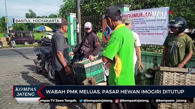 Wabah PMK Meluas, Pasar Hewan Imogiri Bantul Ditutup