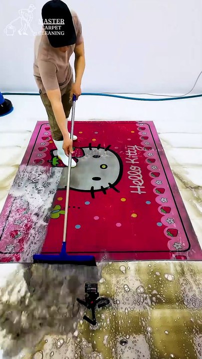 Satisfying Video The Cutest Hello Kitty Carpet Cleaning #carpetcleaning #shorts #satisfyingvideos