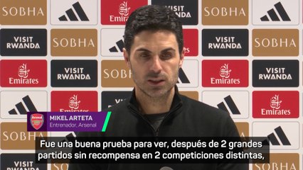 La felicidad de Arteta tras ganar al Tottenham