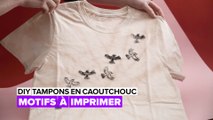 DIY Tampons en caoutchouc : Estampe personnalisée pour tissu