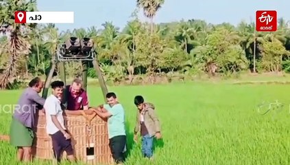 പൊള്ളാച്ചി ബലൂൺ ഫെസ്റ്റിവലിനിടെ അപകടത്തിൽപ്പെട്ട യാത്രാ ബലൂൺ വടവന്നൂരിൽ ഇടിച്ചിറക്കി