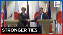 Japan, Philippines vow to strengthen security ties