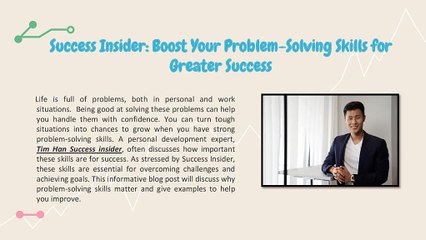 Success Insider: Boost Your Problem-Solving Skills for Greater Success