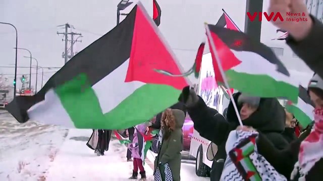 Warga Palestina Bersorak Rayakan Gencatan Senjata
